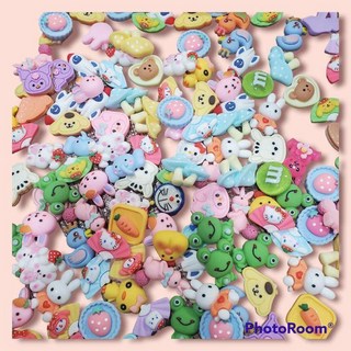 青採 台灣現貨 樹脂配件 DIY奶油膠配件 手工diy樹脂小配件 工具材料隨機款式 鑰匙圈 壓克力, 1個, 10個【隨機】