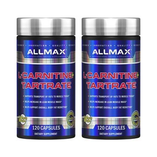 Allimax 左旋肉鹼&酒石酸鹽植物膠囊, 120顆, 2罐