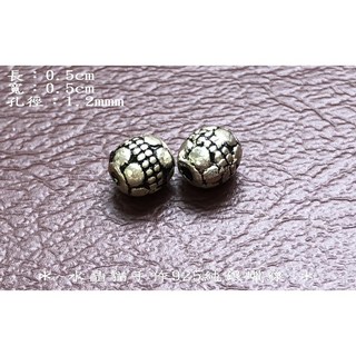 水晶貓手創 水晶玉石925純銀飾品 藏銀隔珠 單顆批發