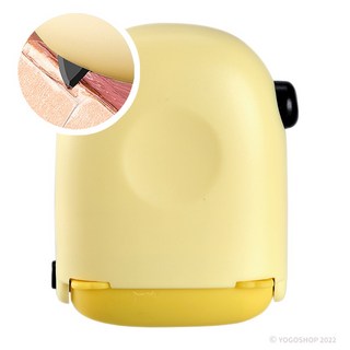 YOGOSHOP滾輪保密印章 亂碼印章 個資保護 隱私保護 資料保護 拆箱刀, 黃色 (升級款 | 有開箱刀片),一個入, Black, 1個