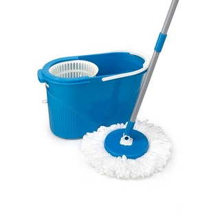 保麗晶 二代全自動拖把組 - 台灣製造 全自動脫水 日本變頻高速馬達 省力輕盈, 1個, 替換布頭5個