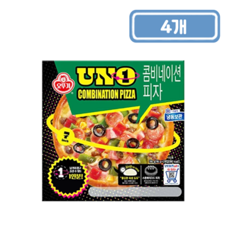 (무료배송) ﻿오뚜기 우노 콤비네이션 피자 195g 4개