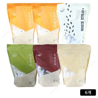 (NS)창억모둠떡 5종 6봉/총 60개(호박인절미X2+흑임자인절미+동부찰떡+통팥찰떡+모듬..33853638, 창억모둠떡 5종 6봉/총 60개(호박인절미X2흑임자인절, 6개