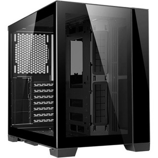 리안 리 O11 다이내믹 듀얼 챔버 케이스 EATX최대 너비 280mm ATX MicroATX MiniITX 강철 SFX SFXL 케이블 관리 친화적 완벽한 방진O11D MIN, O11 Dynamic MINI Black, 1개