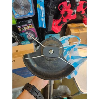 台灣發貨 發票 割草機鋼刀片 割草機PVC塑料刀片 割草機圓形刀片, 1個, 十字鋼絲打草繩*5個(適用於3孔割草機)