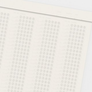 데스크프로젝트 영어 단어장 OMR 답안지 메모지 오지선다 떡메모지 100문항, OMR 떡메(50매)