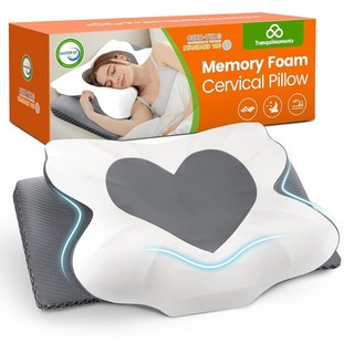 수면을 위한 고요한 순간 경추 베개 지지를 메모리 를 인체공학적 옆구리 수면자를 윤곽 침대 회색 사이즈, Standard