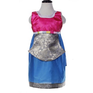 봉봉러브 색동앞치마 유아앞치마 어린이집앞치마 명절앞치마, 진분홍+파랑