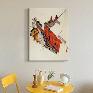 더 아트 컴퍼니 에곤쉴레 감성인테리어 명화그림 22종, 16. ES-골목집