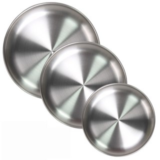 데이브렉 캠프용 원형 플레이트 3종, 1세트