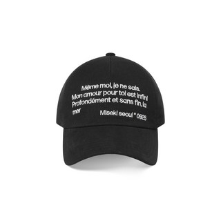미세키서울 Misekiseoul quote 볼캡 블랙