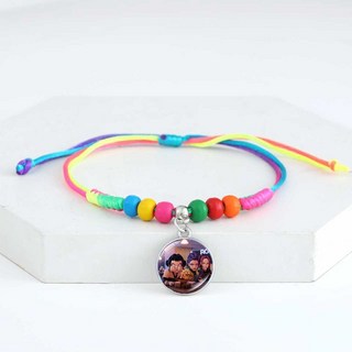 獵魔女團手工編織手鍊 可調式吊墜彩色手環