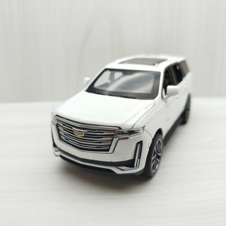 宅米吉 全新盒裝現貨 1:32 凱迪拉克 Escalade 凱雷德 白色 合金 模型車 聲光車 玩具 收藏 交通, 1個