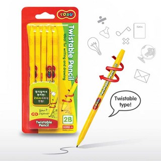 동아 토루 트위스터블 2B연필 10본세트 - 문구코너, 단품, 단품