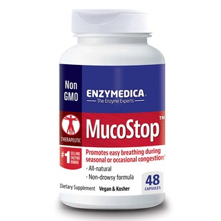 ENZYMEDICA MucoStop酵素膠囊, 48顆, 1罐