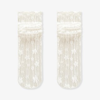 Serlace蕾絲襪子瑪麗珍網紗短襪 絲襪直筒襪 堆堆襪