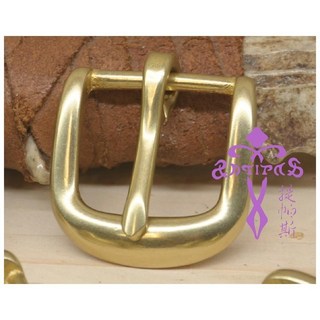 Antipas安提帕斯手工皮革 銅製30mm馬蹄型皮帶頭3007(黃銅色), 1個