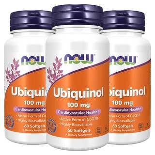 나우푸드 유비퀴놀 100mg 소프트젤, 3개, 60정