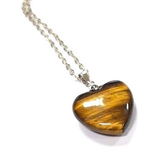 虎眼石心型項鍊 優質選材 明亮光澤 紋路清晰