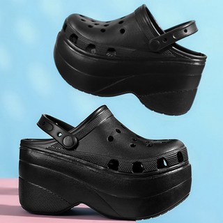 재리니 EVA 10cm 키높이 펀칭 아쿠아 통굽 슬리퍼 네일샵 미용실 슬리퍼 캐주얼 여자굽슬리퍼 RS-S077