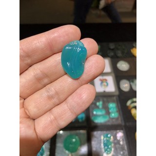 台灣藍寶藍玉髓天然寶石吊墜