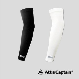 Attis亞特司 防曬袖套_黑&白，運動防曬必備，有效阻擋紫外線，高彈性透氣材質, 黑色,XL, 1個