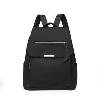 韓版個性防潑水牛津布後背包女，小後背包，多功能收納，肩帶可調節，台灣現貨, A454-黑色