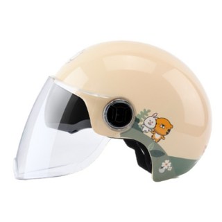 korea오토바이 헬멧 추천 남녀 사계절 킥보드 머리보호 2종소형 바이크 원동기, 그린 귀여운 이중실드