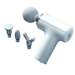 AI智能筋膜槍，迷你輕巧便攜，六檔變速深層緩解疲勞，四種按摩頭持久續航, 1個, 1個裝