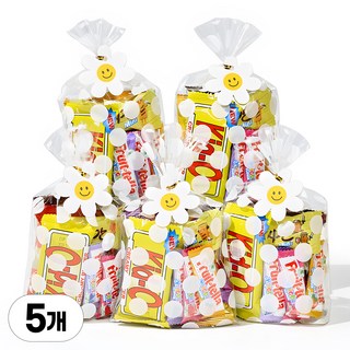 스마일 간식꾸러미 답례품 간식 구디백, 간식 6종, 5개