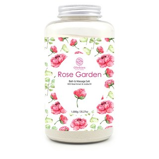 올레비엔 바스 앤 마사지 솔트 로즈가든, 1kg, 1개