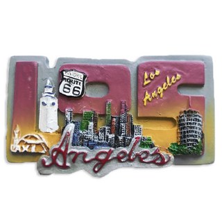 유로고 미국 몰디브 뉴욕 괌 하와이 캐나다 스위스 프라하 영국 런던 마그넷 마그네틱 냉장고자석, 22.로스앤젤레스