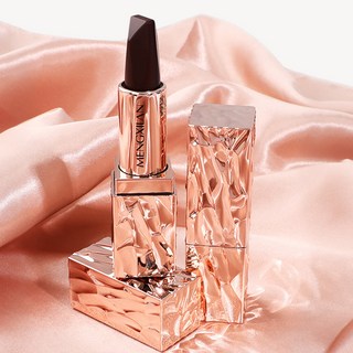 夢希藍金鑽豐盈三色口紅彩妝脣膏防水不易掉色學生平價款奶茶色, 三色口紅,口紅1支, 1個