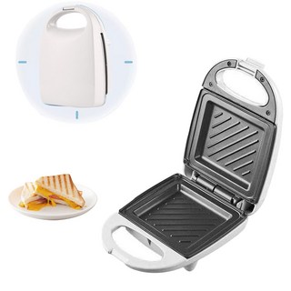 크로플 와플 샌드위치메이커 아침 식사 토스트 메이커, 흰색, 흰색 × 1개, 1개
