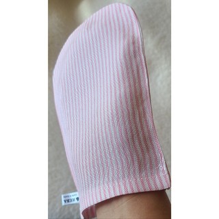 [해바라이프]샤워타올끼워 셀프등관리하는 프리미엄 목욕세트(인견샤워타올1 이태리타올1포함) 해바백밀레, 1개, 물광한겹타월, 핑크줄무늬, 핑크