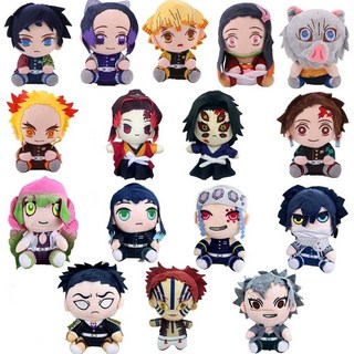 漫味の鬼滅之刃毛絨玩具 鬼滅之刃周邊 彌豆子炭治郎蝴蝶忍可愛棉花娃娃, 1個, 炭治郎20cm,普通包裝