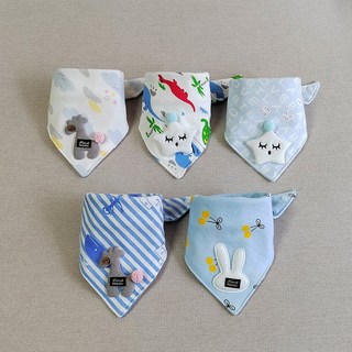 턱받이 여아 순면 삼각 트림 천 젖니 사용 신생아 액세서리 5개 세트, 중국, 2