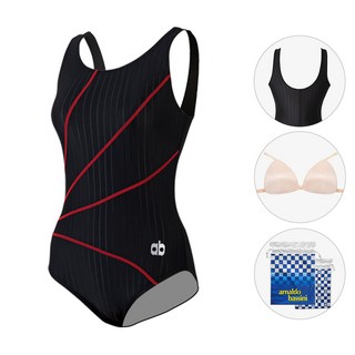 아날도바시니 AGSU1268 여자 원피스 아쿠아로빅 빅사이즈 강습 실내 수영복