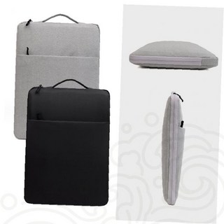 노트북 파우치 슬림 캐리어백 태블릿 보호케이스 수납가방 사무용 휴대용, 13-14인치_그레이