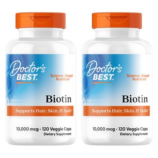 닥터스베스트 비오틴 10000mcg 베지 캡슐, 120정, 2개