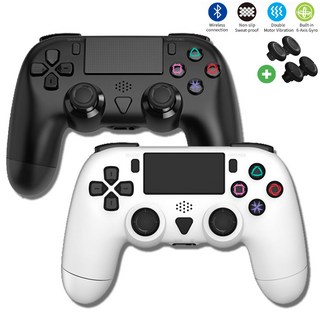 [국내정발] DOBE PS4 무선 컨트롤러 클론 듀얼쇼크4 피파 PC 스팀 호환, 블랙, 1개
