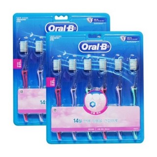 오랄비 고탄력 초미세모 잇몸케어 6입, 2개, 6개입