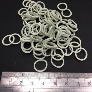 【HY】橡皮筋 No.4*1.2mm*1.2mm (500公克/包 白色) 小包裝綑綁 文具封袋用 電線零件綑綁, 1個, 500公克(g) 裝, 白