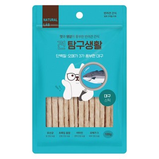네츄럴랩 견탐구생활 대구 스틱 100g, 1개