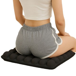 모리토 엉덩이안아픈 무하중방석 수험생 체중분산 차량용 방석, 블랙