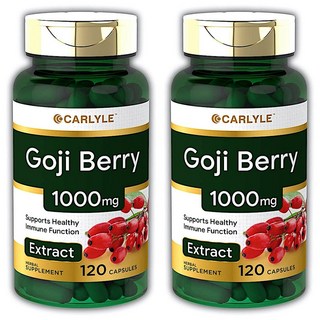 Carlyle Goji Berry 1000mg 칼라일 고지 베리 추출물 120정 2팩, 2개, 120