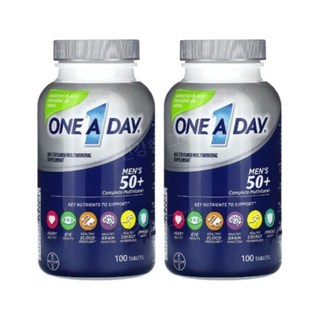 ONE A DAY 원 어 데이 50세 이상 남성용 멀티비타민 미네랄, 2개, 100정