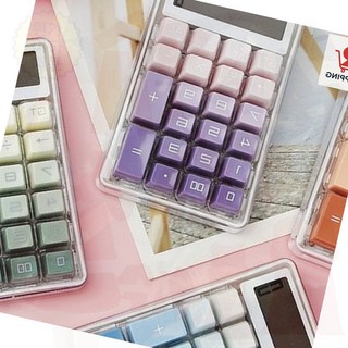 레트로 기계식 전자 계산기 탁상용 디자인 회계 사무 용품 인테리어, 상세페이지 참조, 핑크(c)