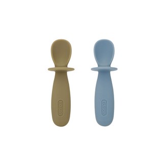 에디슨 실리콘 이유식 스푼 (6종), ES1587_베이지+ES1594_블루, ES1587_베이지+ES1594_블루, 1개