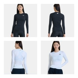 언더아머 1365459 블랙 화이트 2컬러 HeatGear 히트기어 컴프레션 긴팔티셔츠 레깅스핏 658753